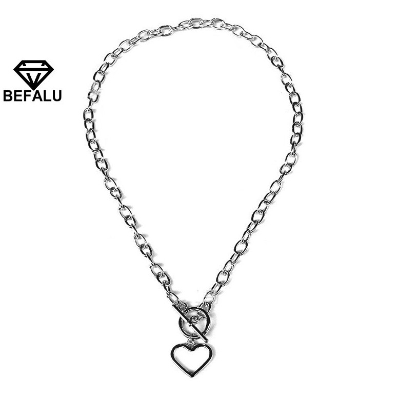 BEALU สร้อยคอโชคเกอร์โลหะผสมฮิปฮอปย้อนยุค - HK01