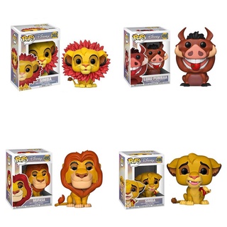 Funko Pop! โมเดลตุ๊กตาไวนิล The Lion King Simba Mufasa Pumbaa ของเล่นสําหรับเด็ก