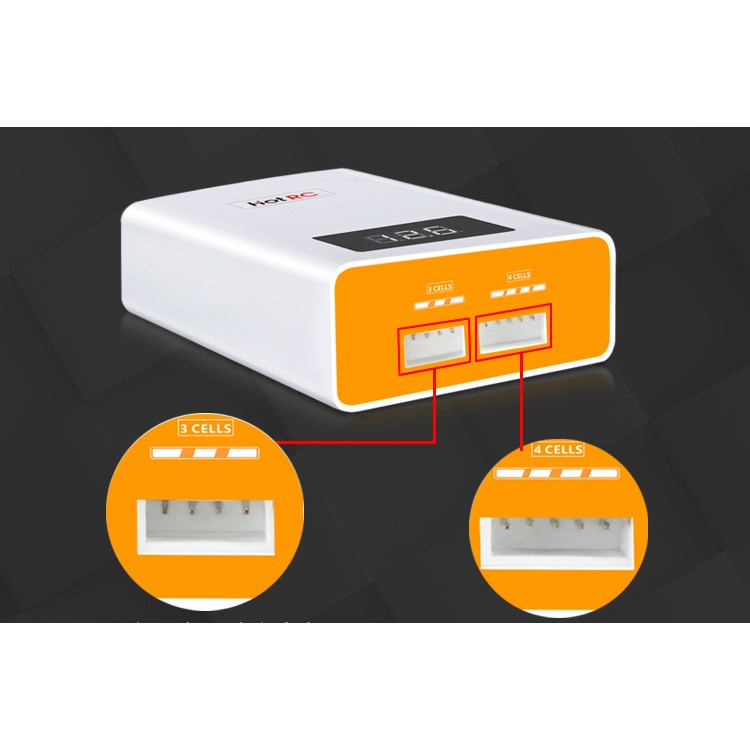 hotrc a 400 ดิจิตอล 3s 4s 3000 mah rc lipo ที่ชาร์จแบตเตอรี่พร้อมหน้าจอ led