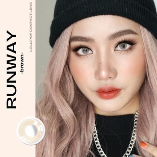 รุ่น Runway Brown คอนแทคเลนส์สายตา 0.00 ถึง -10.00