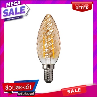 หลอด LED HI-TEK CANDLE SPIRAL 4 วัตต์ WARMWHITE E14 หลอดไฟ LED LED FILAMENT CANDLE BULB HI-TEK SPIRAL 4W WARMWHITE E14