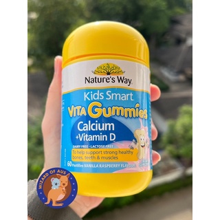 Nature’s Way Kids Smart Vita Gummies Calcium + Vitamin D 60s ✅แท้จากออสเตรเลีย✅ วิตามินกัมมี่เด็ก แคลเซียม วิตามินดี