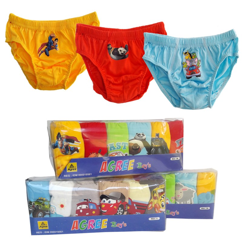 ชุดชั้นในเด็ก - Agree Boys Childrens CD มี 6 ORIGINAL 100% NGC18