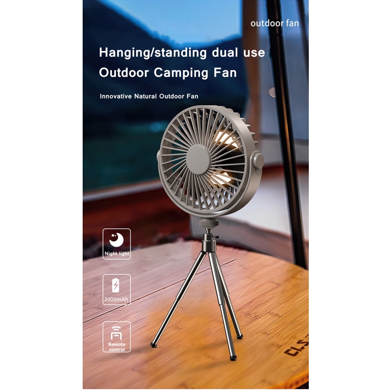 Rechargeable Mini Fan with Remote Control Wireless Portable Fan 360