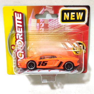 รถเหล็ก Majorette แลมโบกีนี่ สีส้ม เบอร์15 Lamborghini Orange (แพ้กสั้น)