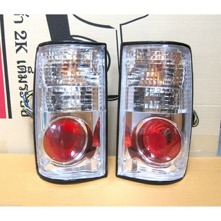 ไฟท้าย โตโยต้า ไมตี้เอ็กซ์ ปี 1989-1997 (ฝาใส ไฟโดนัท) 1 คู่ TOYOTA HILUX MIGHTY-X MK3 TAILLIGHT ALTEZZA