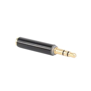 อะแดปเตอร์แปลงหัวต่อสายสัญญาณเสียง Stereo Brass 3.5mm 3 Pole Male to 4 Pole Female Audio Jack Adapter Converter