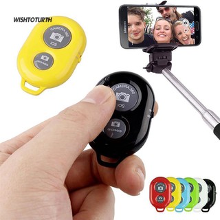 ☼WT Wireless Bluetooth Camera Remote Control Selfie Shutter Mobile Phone Monopod