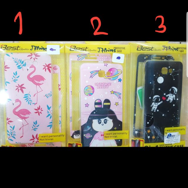 เคส samsung j7 prime  เคสประกบพร้อมฟิมล์กระจก