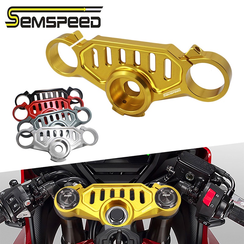 【SEMSPEED】แคลมป์ยึดตะเกียบหน้ารถจักรยานยนต์ สําหรับ Honda CBR650R 2018-2024
