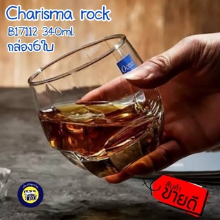 🥃set6ใบ ‼️ แก้ว (B17112) Ocean Charisma Rock คาเฟ่ แก้วเหล้า ราคาถูก ดีไซน์สวย 12 oz, 340 ml.