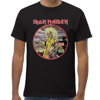 เสื้อยืดท็อป ลาย Iron Maiden Killers สีเทา เหมาะกับของขวัญวันขอบคุณพระเจ้า สําหรับผู้ชายSize S-5XL