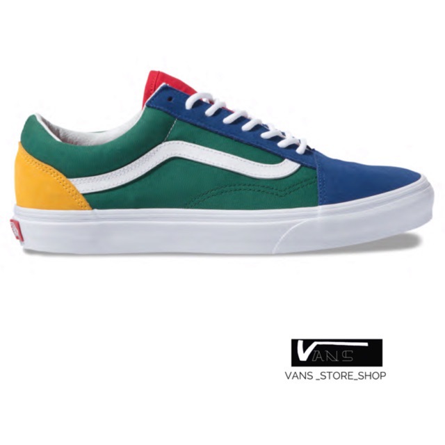 vans blue and green