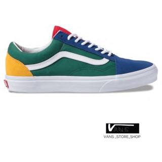 VANS OLD SKOOL YACHT CLUB BLUE GREEN YELLOW SNEAKERS สินค้ามีประกันแท้