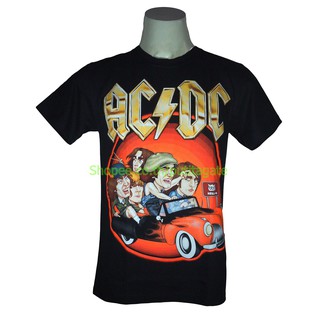 เสื้อวง Ac/Dc เสื้อไซส์ยุโรป acdc เอซี/ดีซี PTA1070 เสื้อยืดแฟชั่นวงดนตรี