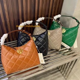 Tory Burch Hobo กระเป๋าถือ พร้อมสายสะพายยาว มีให้เลือก 4 สี กระเป๋าแฟชั่น กระเป๋าสะพาย งานสวย ขนาดเล็ก กระทัดรัด