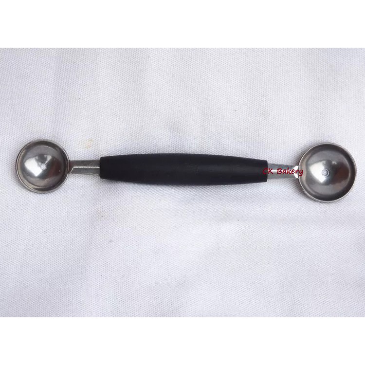 SSteel Double-end Melon Ice Cream Ball Scoop ช้อนผลไม้ / 不parata 钢西瓜 Excavicle Ball Cashing Shiba Po