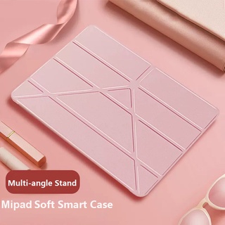 Xiaomi Pad 6 5 Pro 11 นิ้ว MiPad 6 2023 เคสฝาพับ นิ่ม หลายมุม Y ขาตั้งเบรคฝาครอบป้องกัน