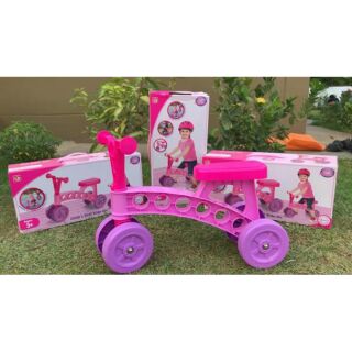 รถสามล้อขาไถทรงตัวสีหวาน Child First Ride On