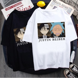 T-shirt  เสื้อยืด พิมพ์ลายการ์ตูนอนิเมะ Soul Eater Kawaii แฟชั่นฤดูร้อน สไตล์ฮาราจูกุ สําหรับผู้ชาย และผู้หญิงS-5XL