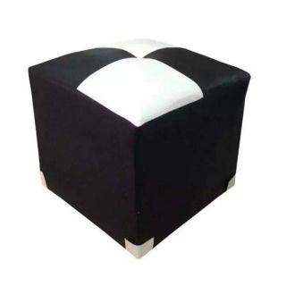 สตูลหนัง PVC ลายสก๊อต รุ่น Stool - Black