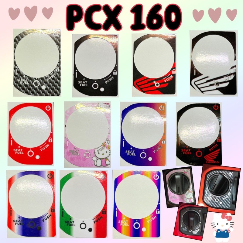 Pcx160 Giorno เบ้ากุญแจ Pcx2021-2025 Lead125 สติ๊กเกอร์ กันรอยเบ้ากุญแจ(สติ๊กเก้อร์ปลิ้นลาย สำหรับติ