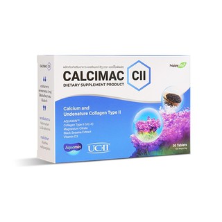 ส่งฟรี! Calcimac CII ผลิตภัณฑ์เสริมอาหารบำรุงกระดูกและข้อเข่า 1 กล่อง