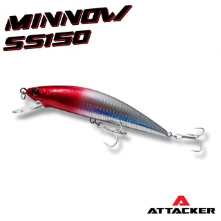 เหยื่อปลอม เหยื่อปลั๊ก ATTACKER MINNOW SS150 เหยื่อตกปลา