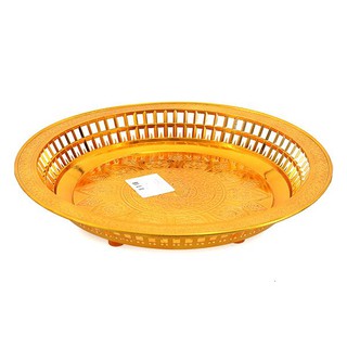 ราคาพิเศษ!! ถาดทองรัตนะ BONGKOT KAEW Traditional Tray Gold Color