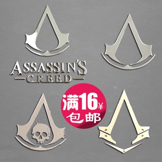 [ใหม่ สติกเกอร์โลหะ] สติกเกอร์โลโก้ Assassins Creed Assassins Creed สําหรับติดตกแต่งโทรศัพท์มือถือ โน้ตบุ๊ก คอมพิวเตอร์