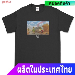 【ผ้าฝ้ายแท้】ราคาต่ำสุด!!gothic ซิมป์สันเสื้อยืดแขนสั้น เสื้อยืดพิมพ์ลาย The Simpson - Breaking Bad Parody สําหรับผู้ชาย