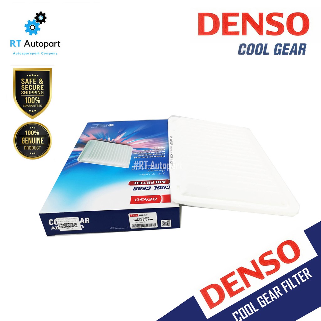 Denso กรองอากาศ Toyota Camry Acv30 ปี02-06 Camry Acv40 Hybrid AHV40 ปี08-12 Alphard AHN10  / 17801-0