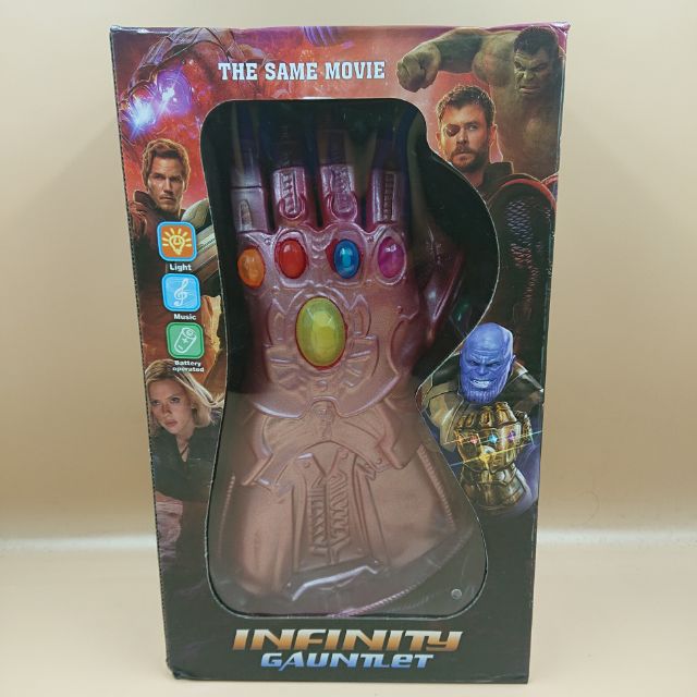 ถุงมือ​ Infinity​ Gauntlet ของ​ Ironman​ ยางอย่างดี​ มีเสียง​ สีไฟที่อัญมณี​ สวยมาก มีรีวิว!!