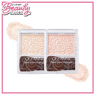 (แท้100%) Cezanne Pearl Glow Highlight ไฮไลท์เพื่อผิวเปล่งประกายอย่างเป็นธรรมชาติ