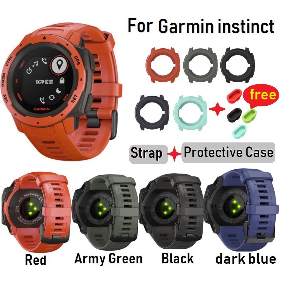 พร้อมส่ง!! สาย Garmin Instinct & เคสซิลิโคน Garmin Instinct/ สายนาฬิกา Garmin Instinct