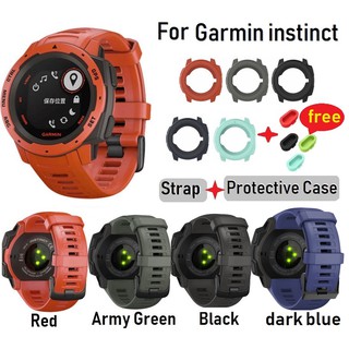 พร้อมส่ง!! สาย Garmin Instinct &amp; เคสซิลิโคน Garmin Instinct/ สายนาฬิกา Garmin Instinct