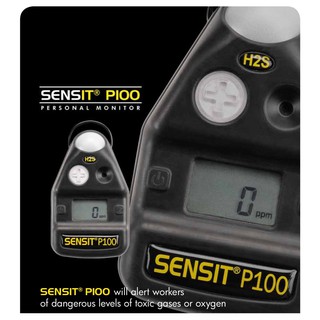 SenSit P100 เครื่องเตือนก๊าซอันตราย แบบพกติดตัว