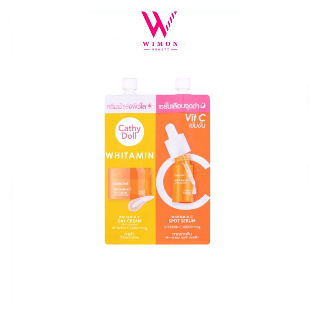 Cathy Doll Whitamin C Spot Serum & Whitamin C Day Cream เคที่ดอลล์ วิตามินซี สปอต เซรั่ม & วิตามินซี เดย์ ครีม /79249