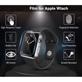 Applewatch ฟิล์ม ฟิล์ม เต็มจอ ลงโค้ง โฟกัส ฟิล์ม สำหรับ Compatible For AppleWatch Sport Series11 10 9 8/7 / 1 / 2 / 3 / 4 / 5/6 SE s TPU Film Compatible For Applewatch 9 size 41mm 45mm 38mm 40mm 42mm 44mm