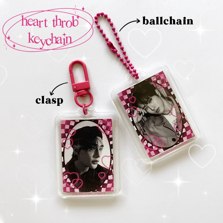 Gantungan [READY] พวงกุญแจอะคริลิค Stray KIDS Heart Throb / พวงกุญแจอะคริลิค SKZ พวงกุญแจ KPOP