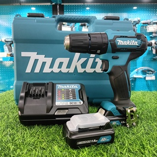 MAKITA HP333DWYE สว่านกระแทก10MM ไร้สายเซ็ทแบตเตอรี่ 2 ก้อน+แท่นชาร์ท+กล่อง