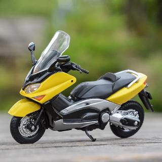 Welly 1:18 Yamaha 2001 XP500 tmax รถหล่อแบบคงที่โมเดลรถจักรยานยนต์ของเล่นงานอดิเรกของสะสม