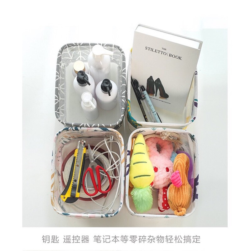 ตะกร้าผ้าเก็บของ  กล่องผ้าเก็บของ กล่องผ้าอเนกประสงค์ แบบพับได้ - รูปที่ 5