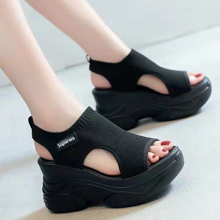 Ready Stock รองเท้าแตะผู้หญิง Thick Soled 8.5 cm รองเท้าแตะ Superem Kasut Wanita Size 35-40