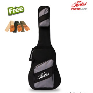 Fender กระเป๋ากีต้าร์โปร่ง ซอฟเคสกีต้าร์โปร่ง รุ่นGP-02 GY(สีเทา) แถมฟรี สายสะพายกีต้าร์ Fender มูลค่า 250 บาท