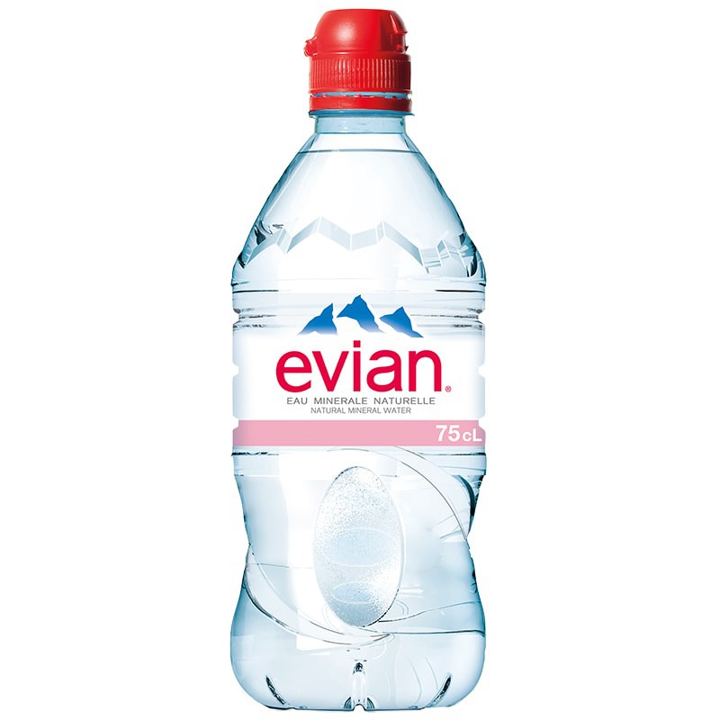 Evian Narural Mineral เอเวียงน้ำแร่ธรรมชาติ 750 ml