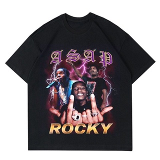 เสื้อยืดสีขาวเสื้อยืด ลาย Rocky Smoke RAPPER | Rocky RAPPER เสื้อสูบบุหรี่ | เสื้อยืด ขนาดใหญ่ สําหรับผู้ชายS-4XL