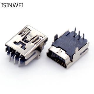 ซ็อกเก็ต Usb 5 P Female ขนาดเล็ก 90องศา