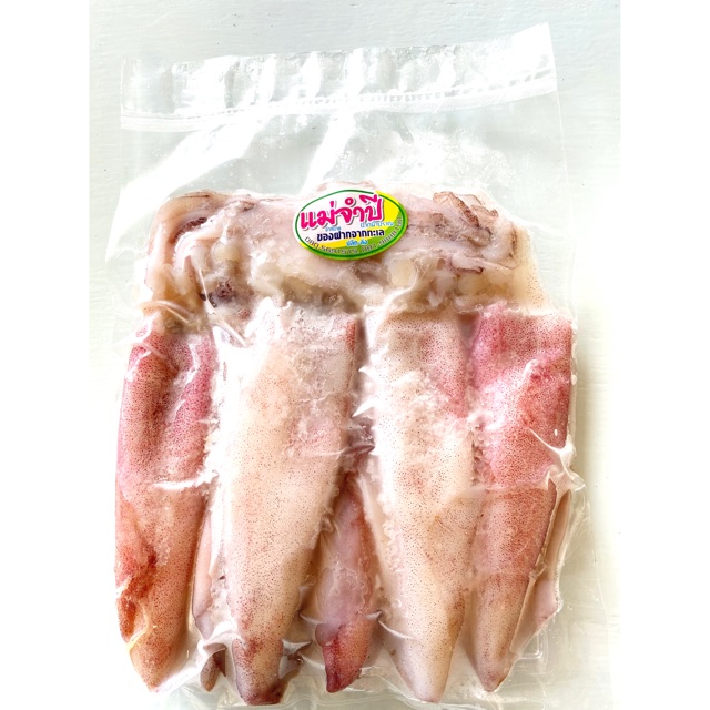 ปลาหมึกแดดเดียวแบบไข่ สด สะอาด ปลอดสารฟอร์มาลีน #อาหารทะเล #อาหารแปรรูป
