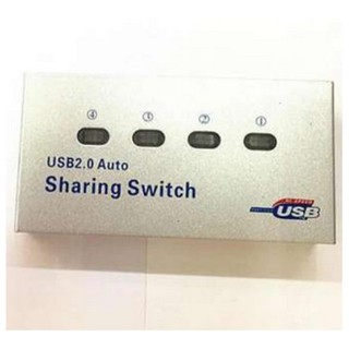 Di shop 4 Port Auto USB 2.0 Selector Switch Printer Flash Driver Mouse Sharing Switcher Hotkey Software Control